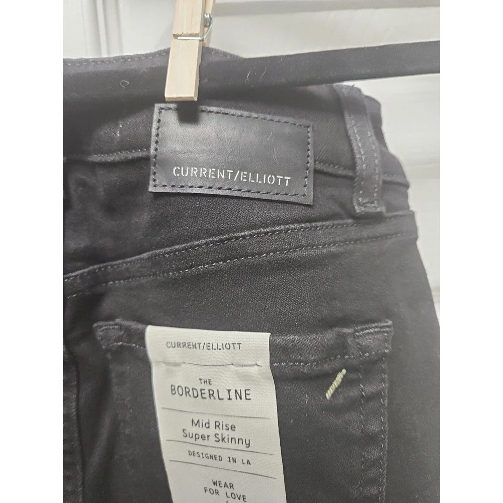 Current Elliott The Skinny The Borderline Black Jeans Size 25